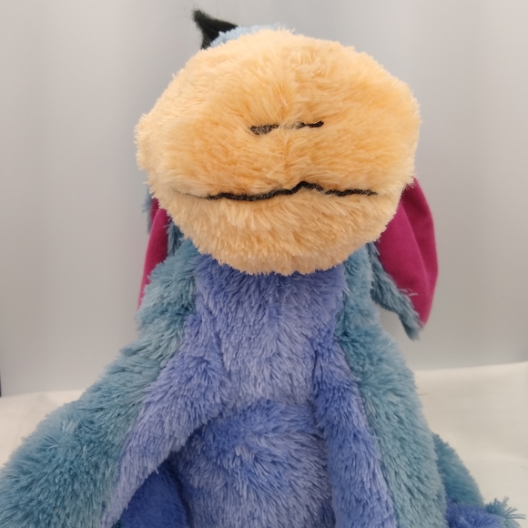 DisneyStore 11" Eeyore Plush w/HookLoop Detachable Tail 2018 Blue Stuffed Toy - Picture 10 of 12